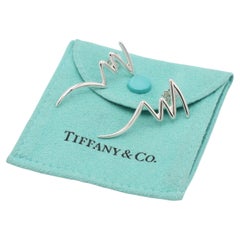 Tiffany & Co. Paloma Picasso Scribble ZigZag Sterling Silver Earrings