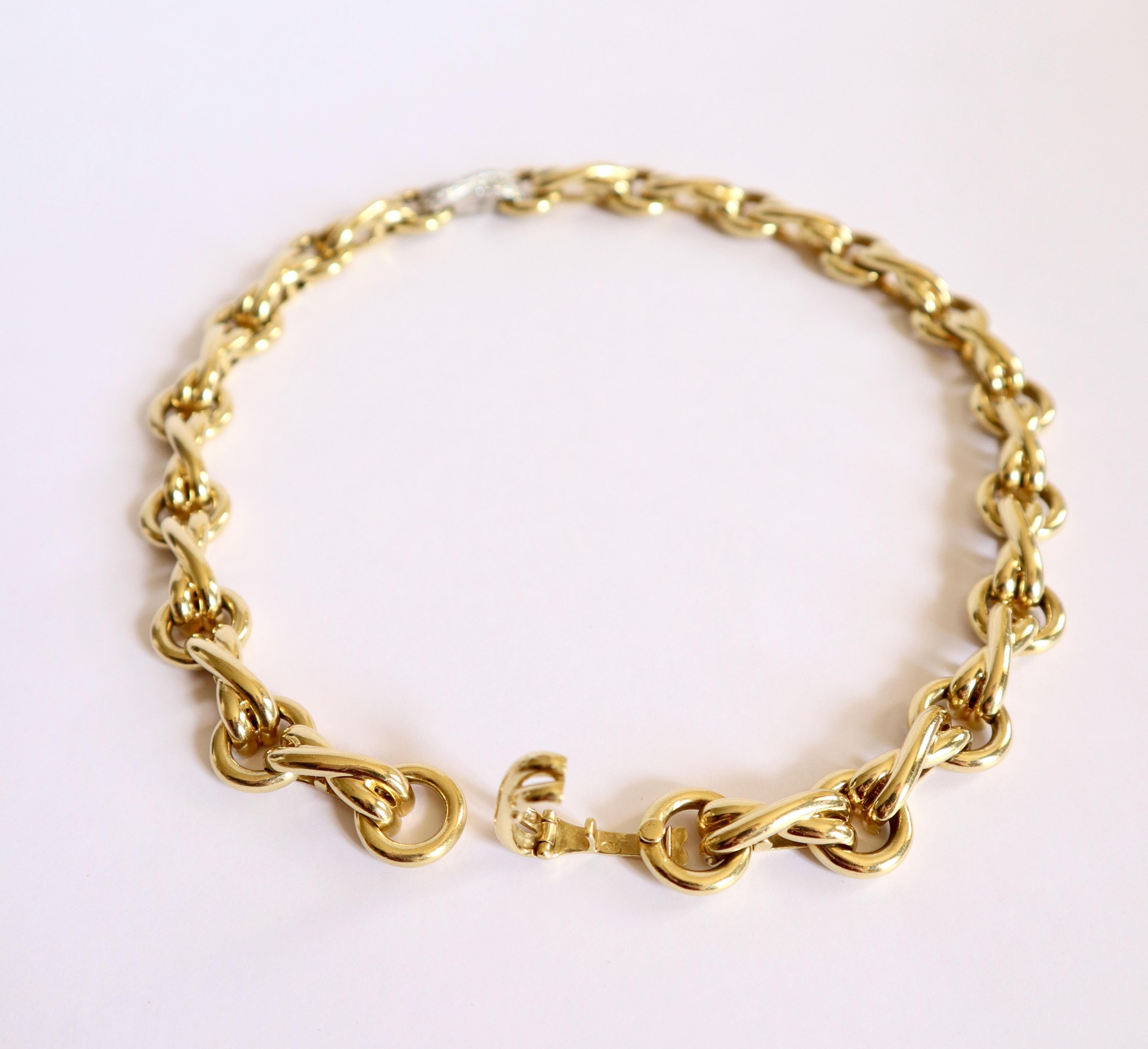 Tiffany & Co. Paloma Picasso Set, Armband und Halskette aus 18 K Gold Diamanten im Angebot 9