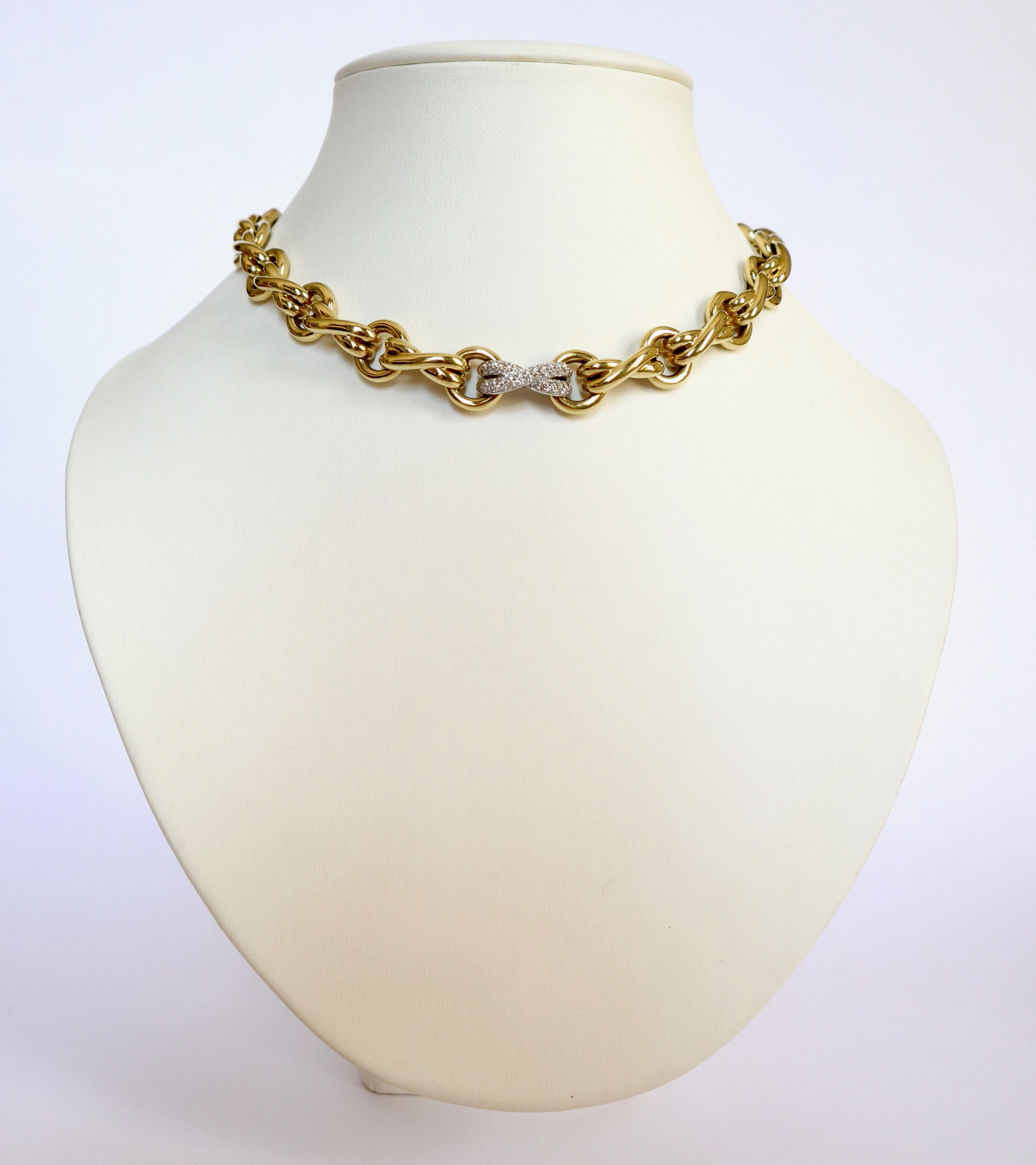 Tiffany & Co. Paloma Picasso Set, Bracelet and Necklace in 18 K Gold Diamonds 10
