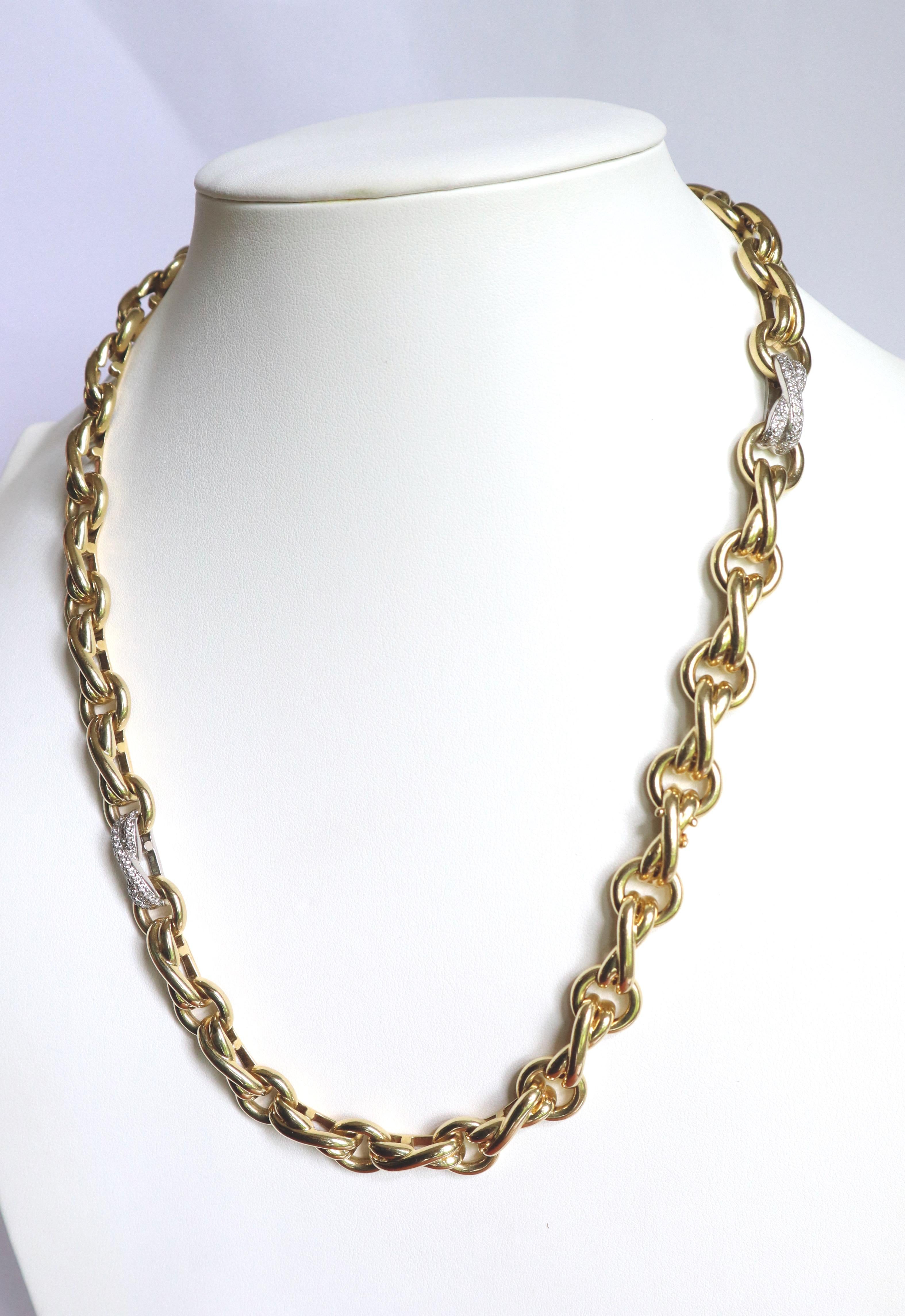 Tiffany & Co. Paloma Picasso Set, Armband und Halskette aus 18 K Gold Diamanten im Angebot 4