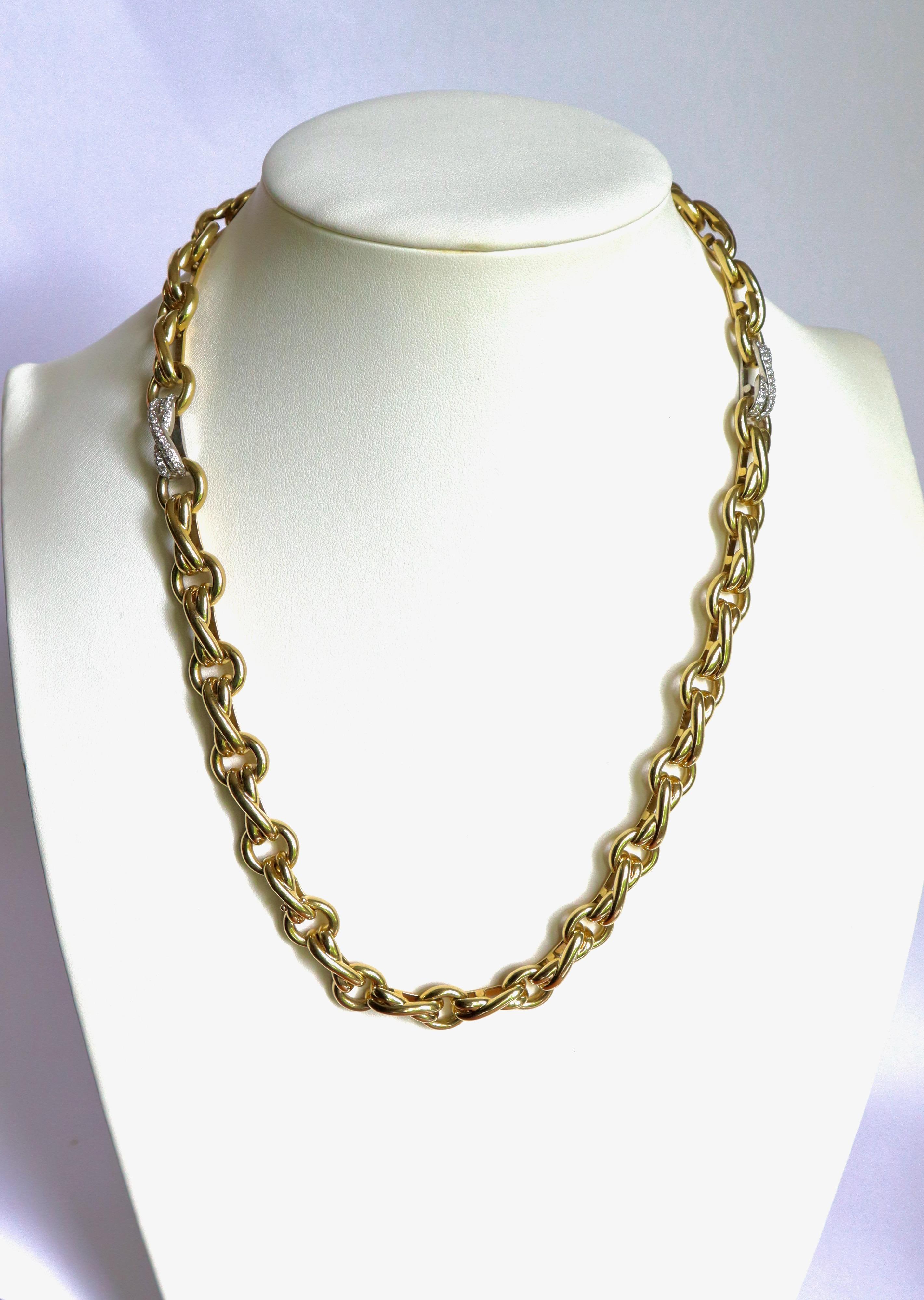 Paloma Picasso for Tiffany & Co. Set, bracciale e collana in oro 18 K. con diamanti in vendita 14