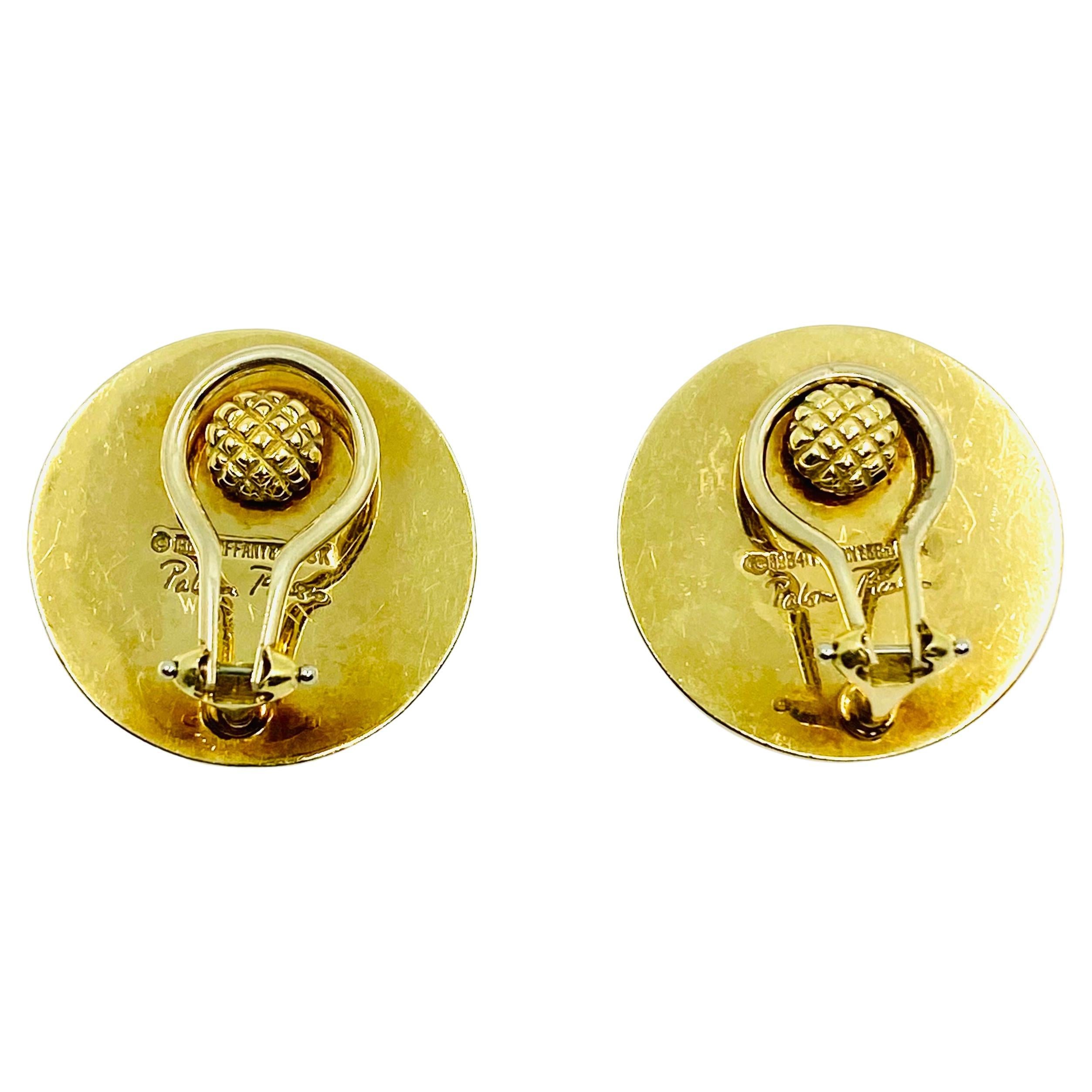 Women's Tiffany& Co. Paloma Picasso Sputnik Earrings Gold Diamond