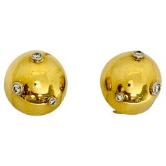 Vintage Tiffany& Co. Paloma Picasso Sputnik Earrings Gold Diamond