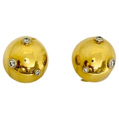 Tiffany& Co. Paloma Picasso Sputnik Earrings Gold Diamond