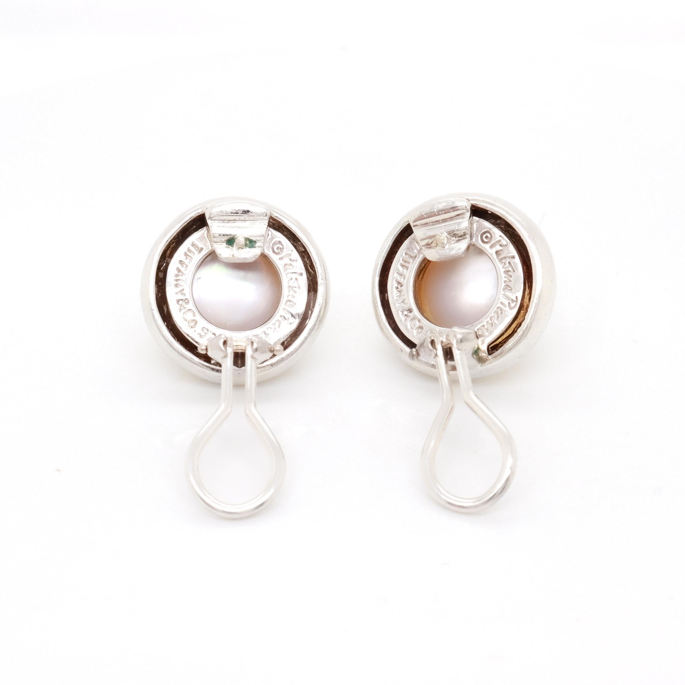 Tiffany & Co. Paloma Picasso for Tiffany & Co. in argento, oro 18 carati e perle Mabe. in vendita 4