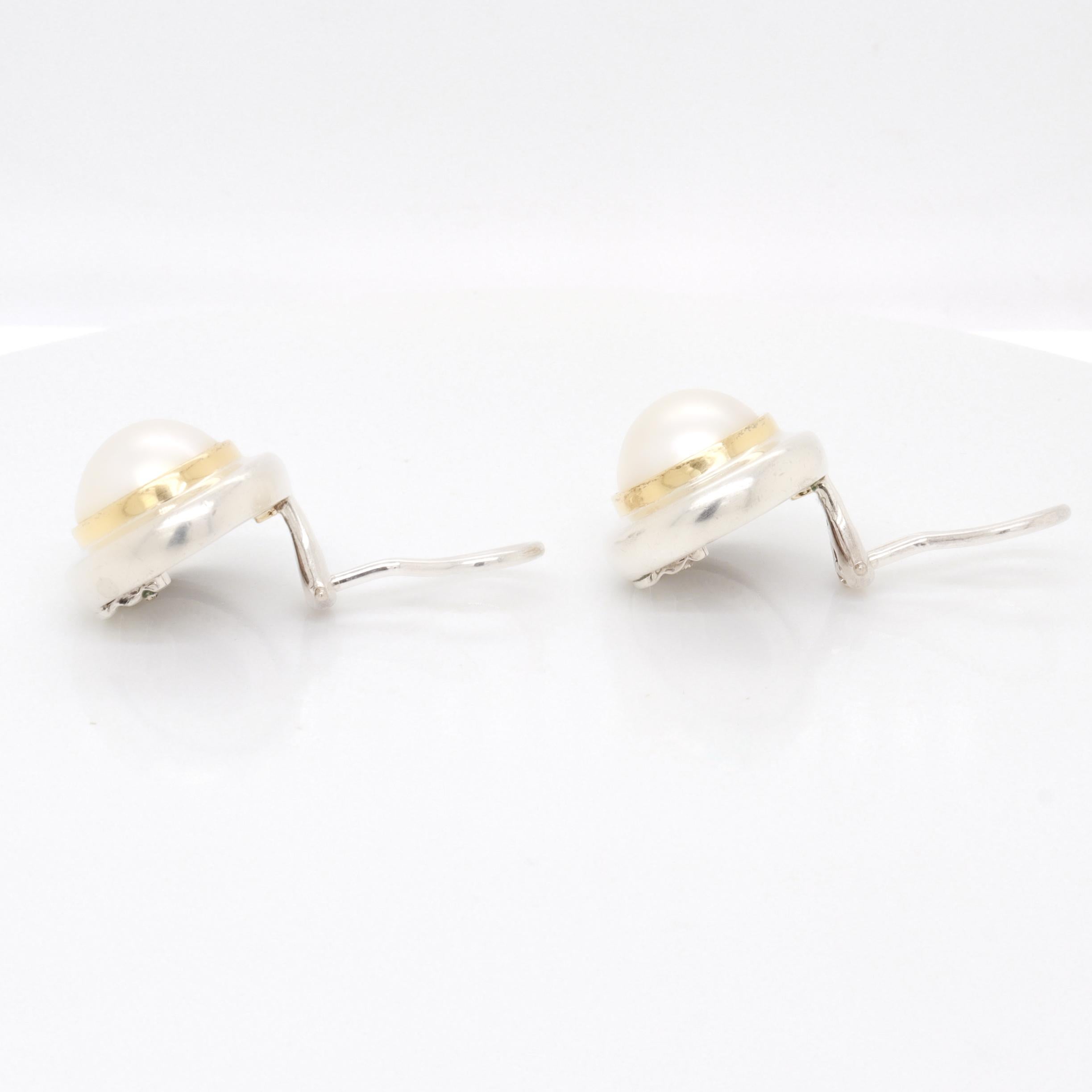 Tiffany & Co. Paloma Picasso for Tiffany & Co. in argento, oro 18 carati e perle Mabe. in vendita 1