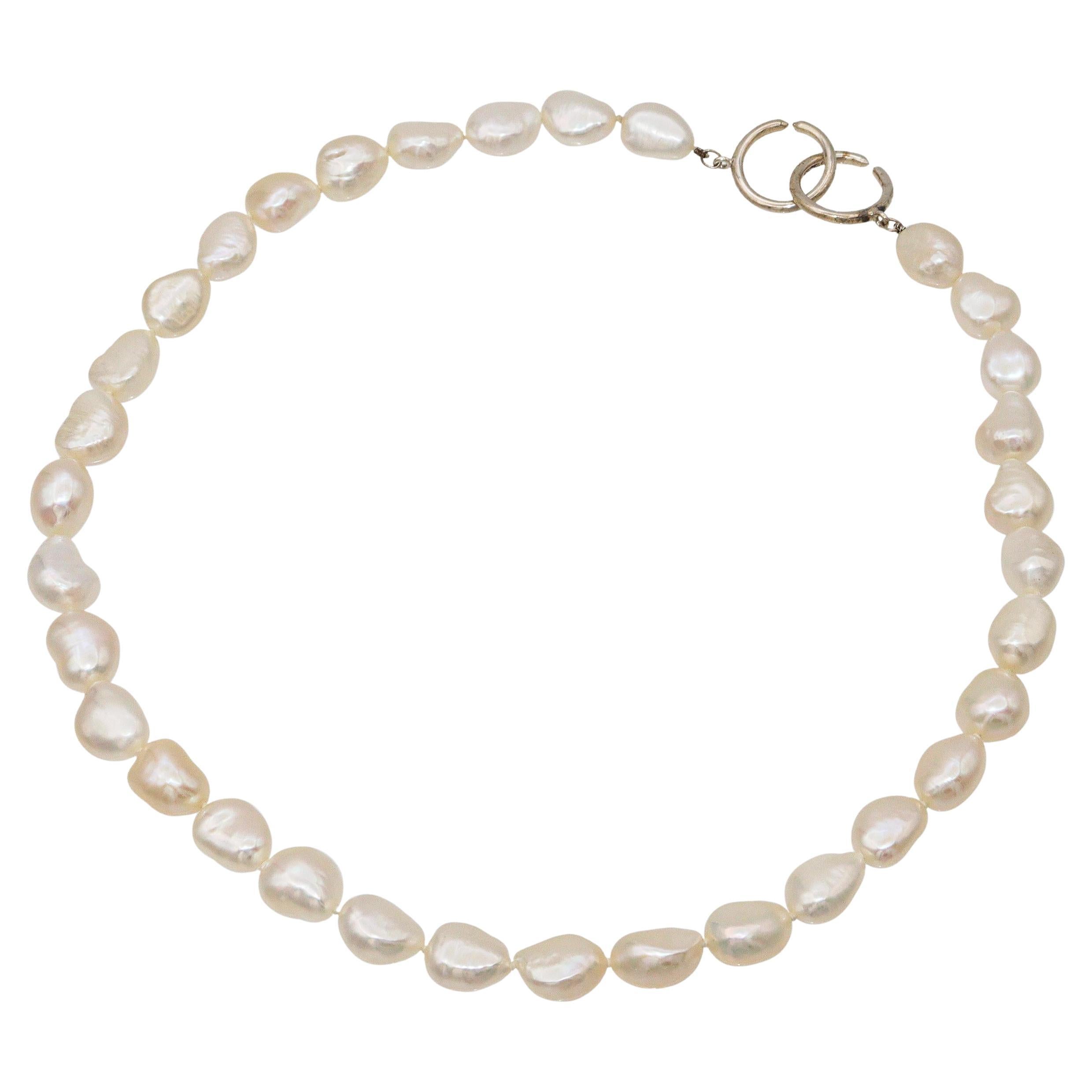 Tiffany & Co. Paloma Picasso - Collana di perle barocche in argento Sterling In condizioni buone in vendita a New York, NY
