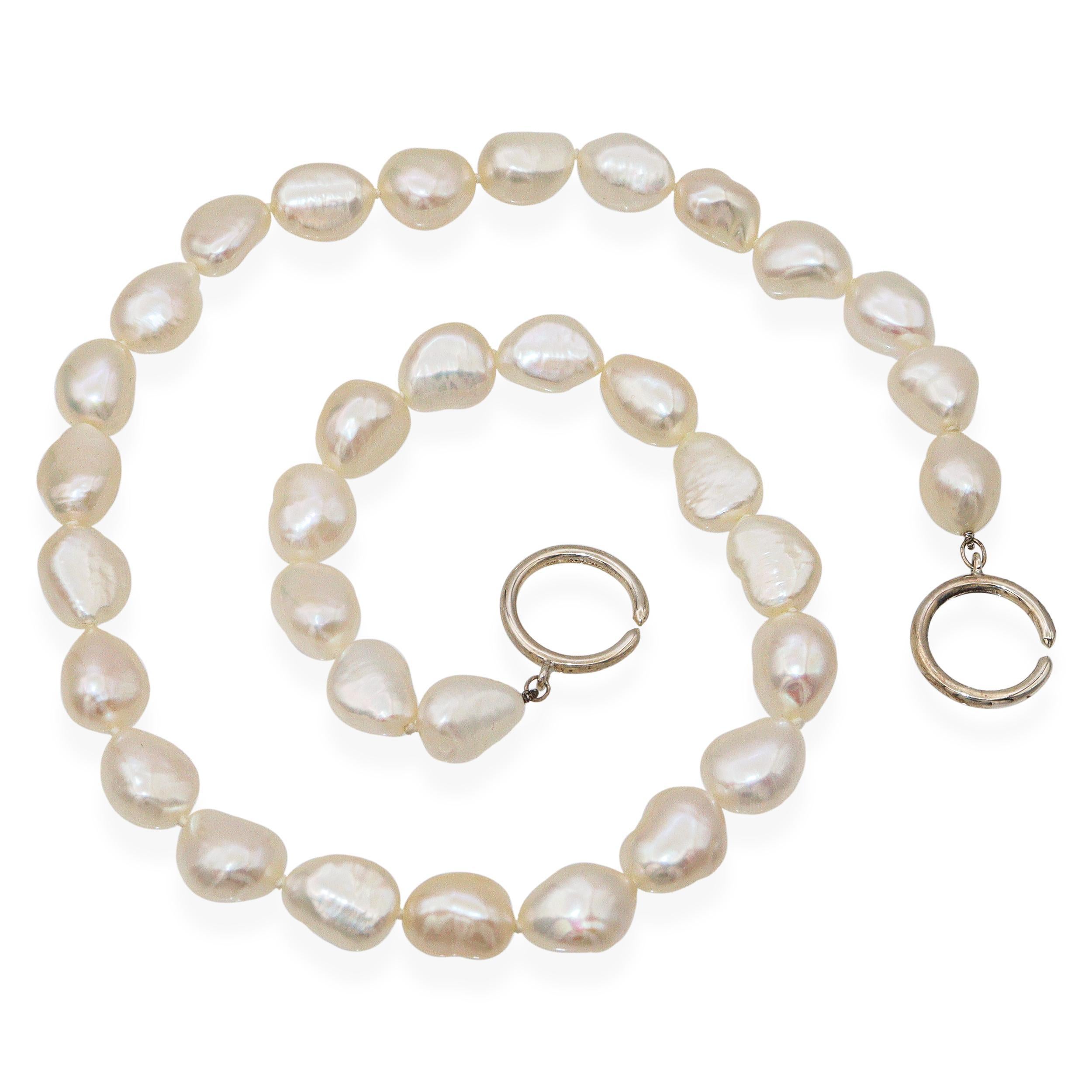 da uomo o donna Tiffany & Co. Paloma Picasso - Collana di perle barocche in argento Sterling in vendita