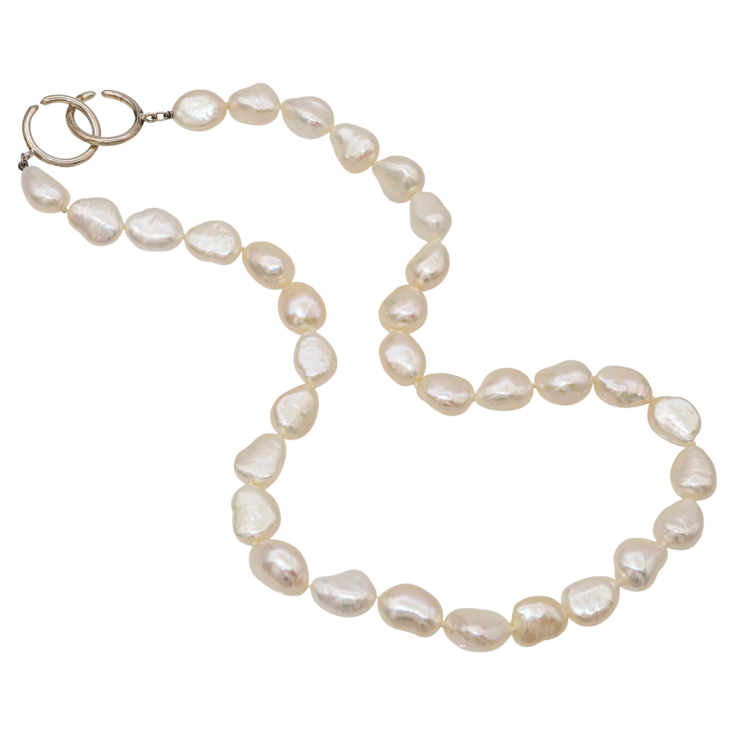 Tiffany & Co. Paloma Picasso - Collana di perle barocche in argento Sterling in vendita