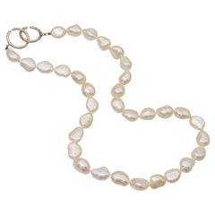 Tiffany & Co. Paloma Picasso Sterling Silver Baroque Pearl Necklace