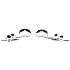 Tiffany & Co. Paloma Picasso Sterling Silver Bean Cufflink and Stud Set