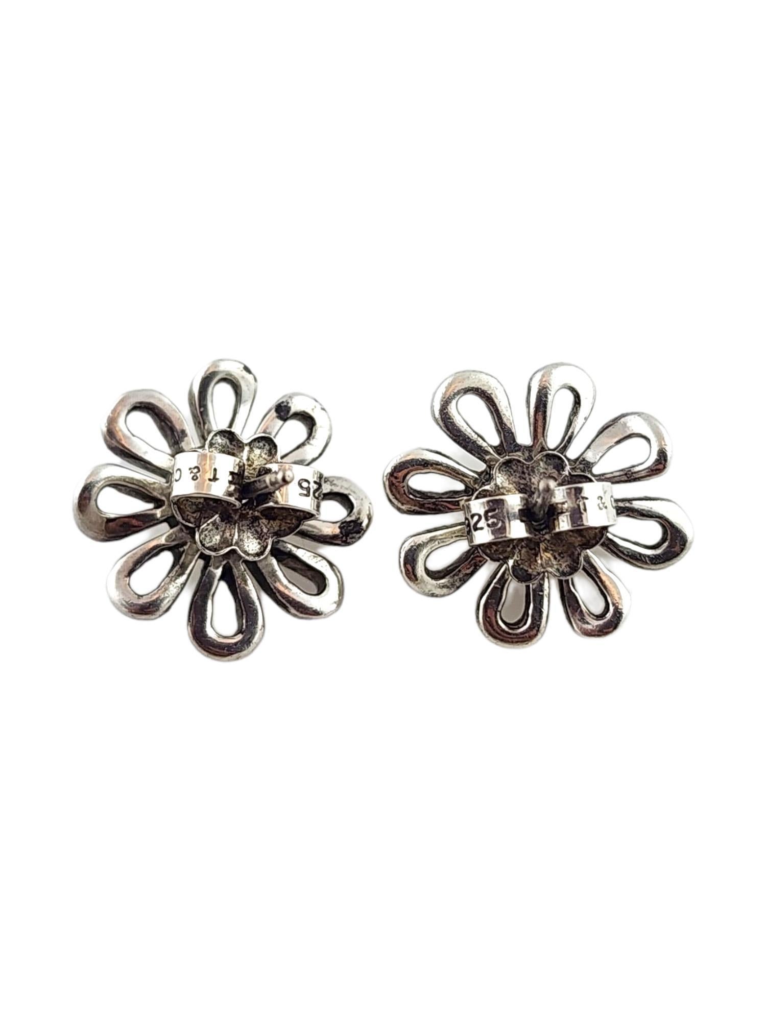 Women's Tiffany & Co Paloma Picasso Sterling Silver Daisy Stud Earrings #18378