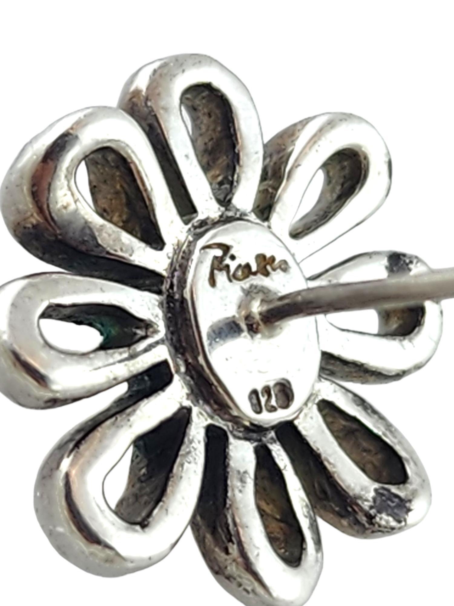 Tiffany & Co Paloma Picasso Sterling Silver Daisy Stud Earrings #18378 1