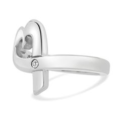 Tiffany & Co. Paloma Picasso Sterling Silver Diamond Loving Heart