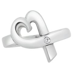 Tiffany & Co. Paloma Picasso Argent Sterling Diamant Coeur d'Amour