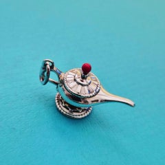 Tiffany & Co. Paloma Picasso Sterling Silver Genie Lamp Charm Pendant Italy