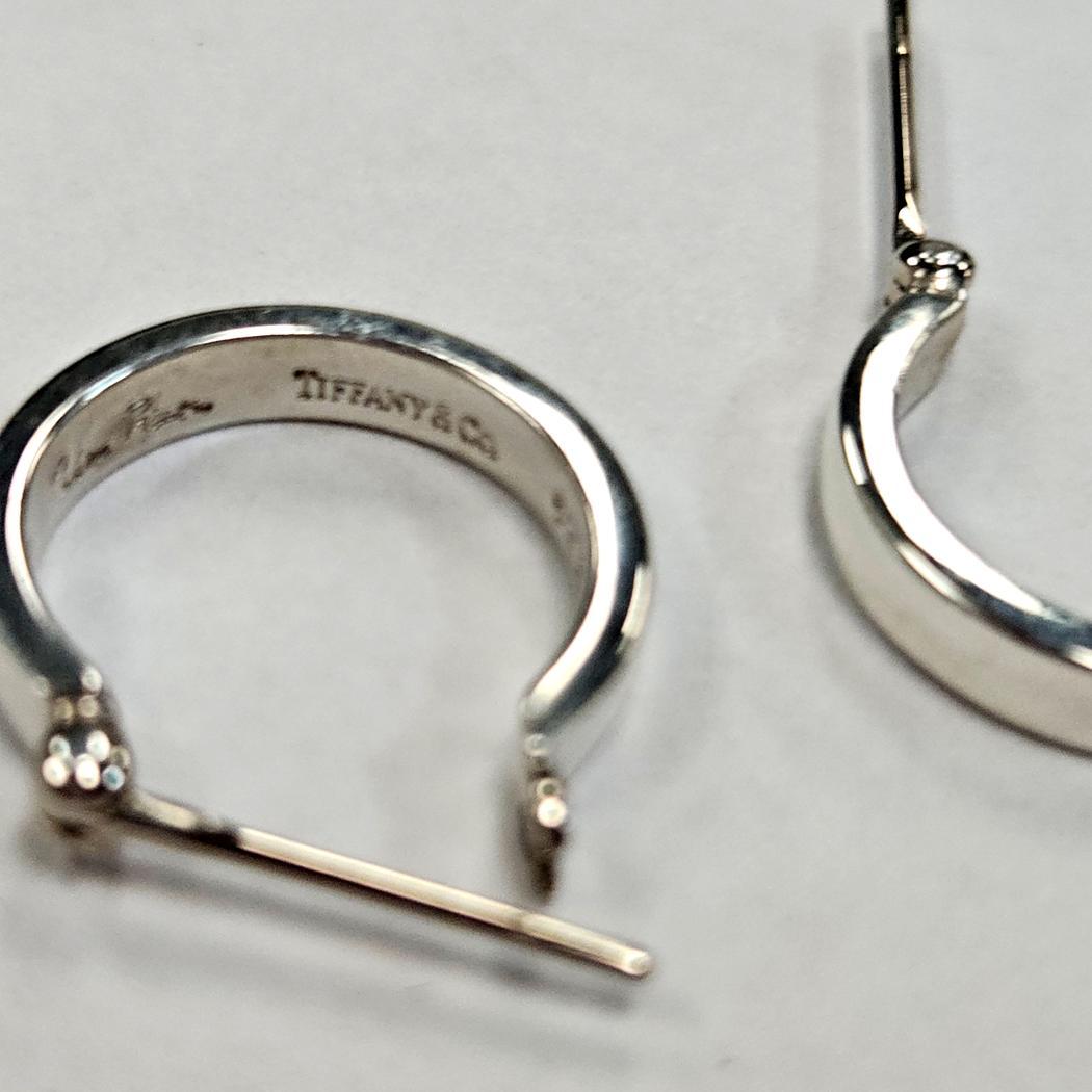 Tiffany & Co. Orecchini a cerchio intrecciato in argento sterling Paloma Picasso in vendita 1