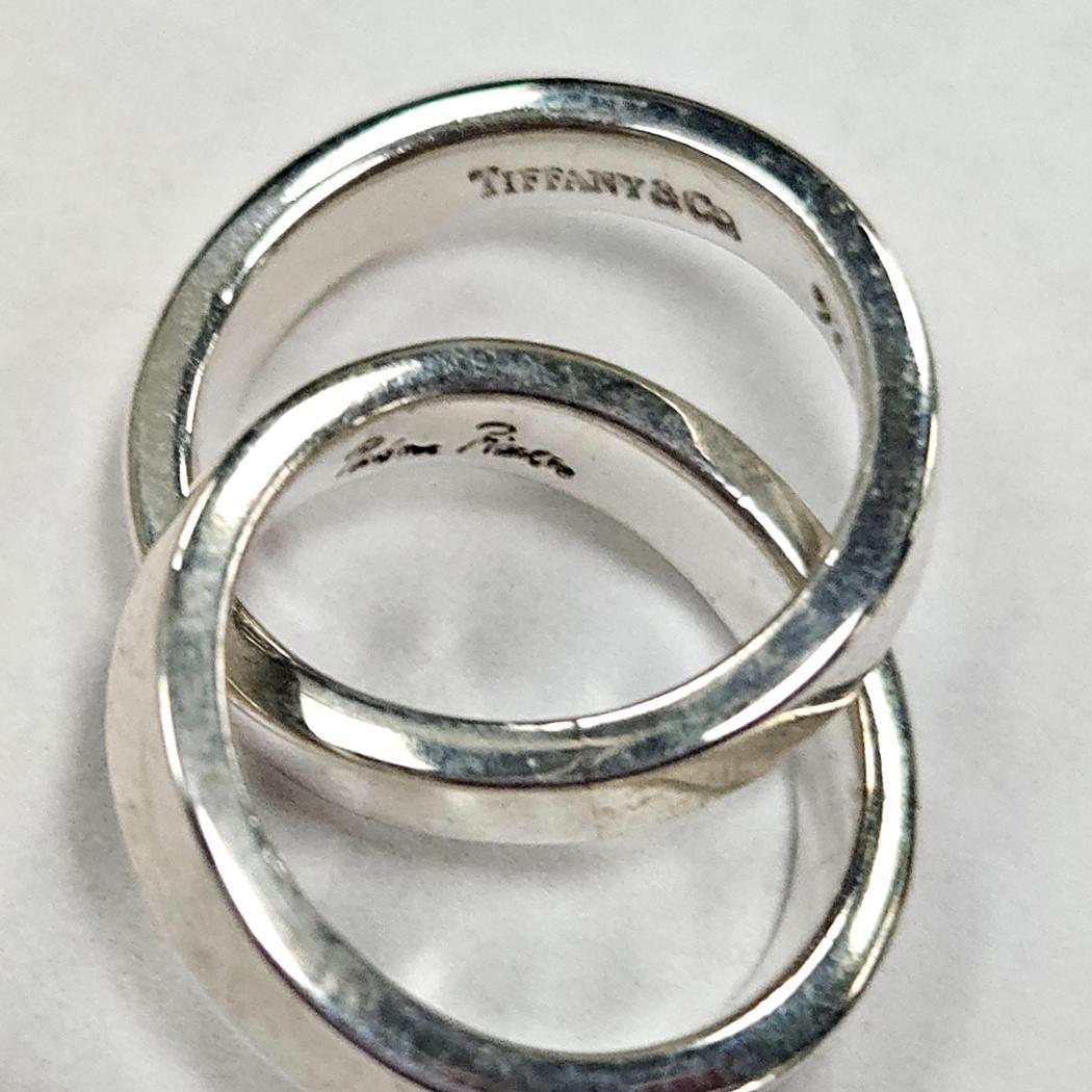 Tiffany & Co. Orecchini a cerchio intrecciato in argento sterling Paloma Picasso in vendita 2