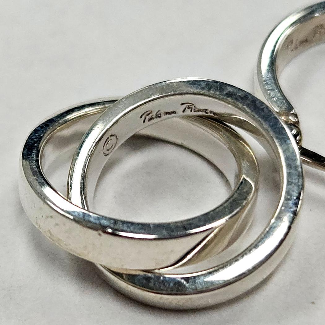 Tiffany & Co. Orecchini a cerchio intrecciato in argento sterling Paloma Picasso in vendita 3