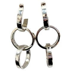 Tiffany & Co. Orecchini a cerchio intrecciato in argento sterling Paloma Picasso