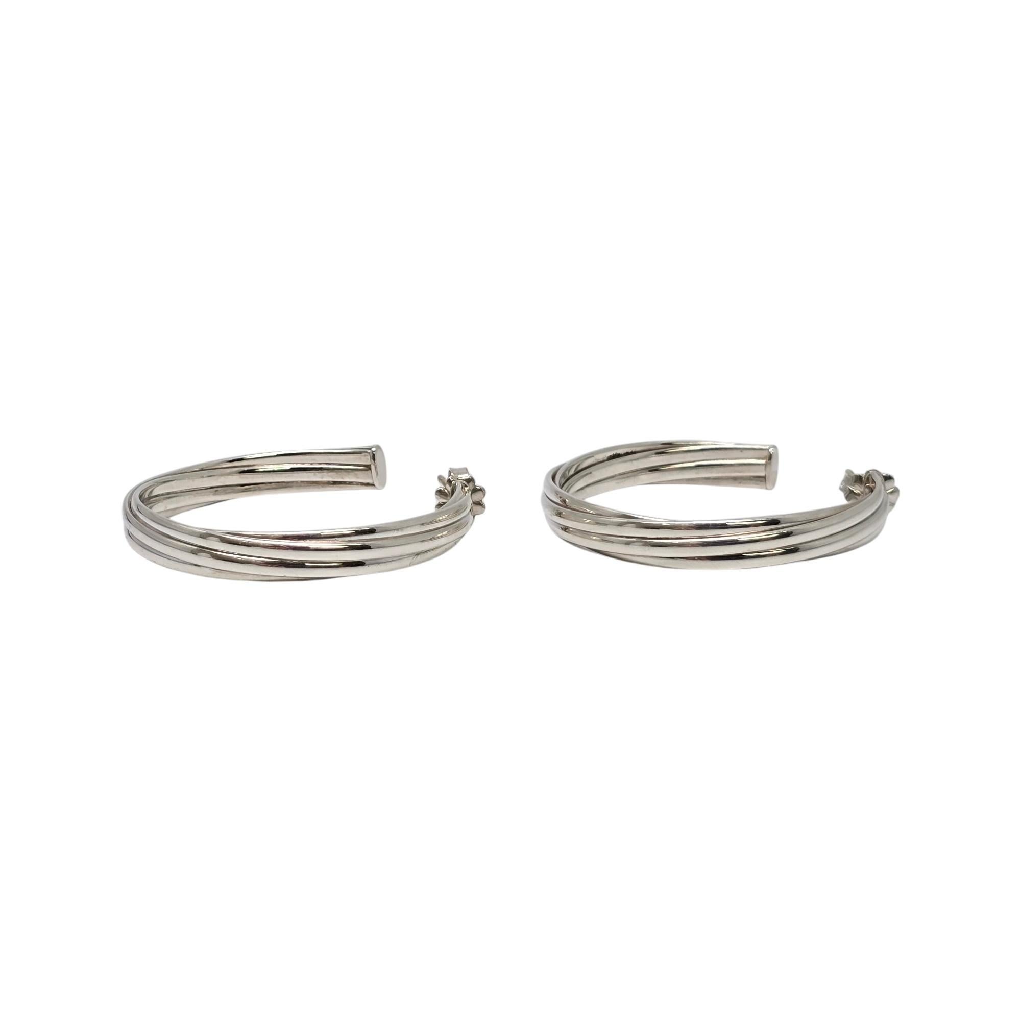 Tiffany & Co Paloma Picasso Sterlingsilber Große Melody Hoops 38mm #20805, Tiffany & Co im Angebot 1