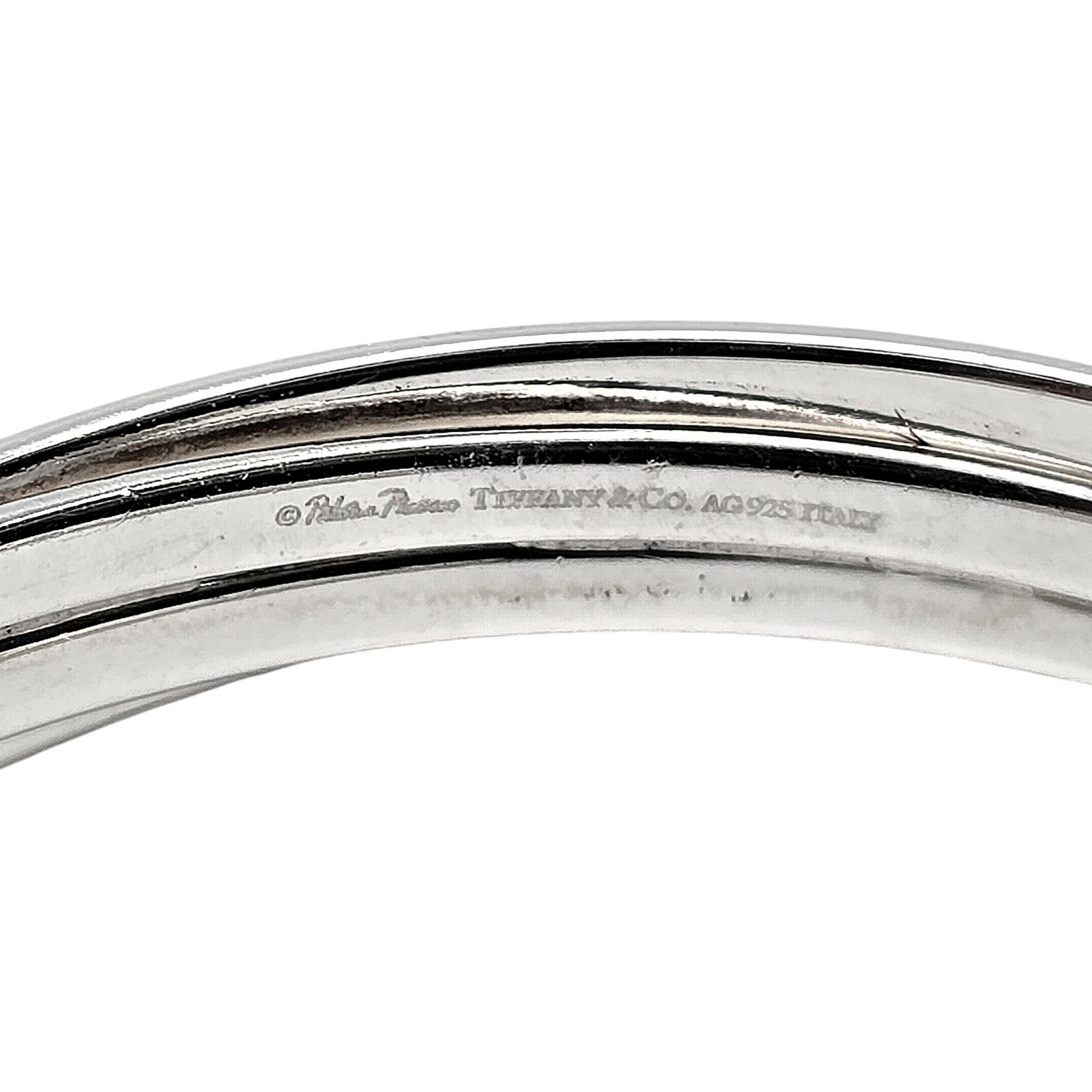 Tiffany & Co Paloma Picasso Sterlingsilber Große Melody Hoops 38mm #20805, Tiffany & Co im Angebot 3
