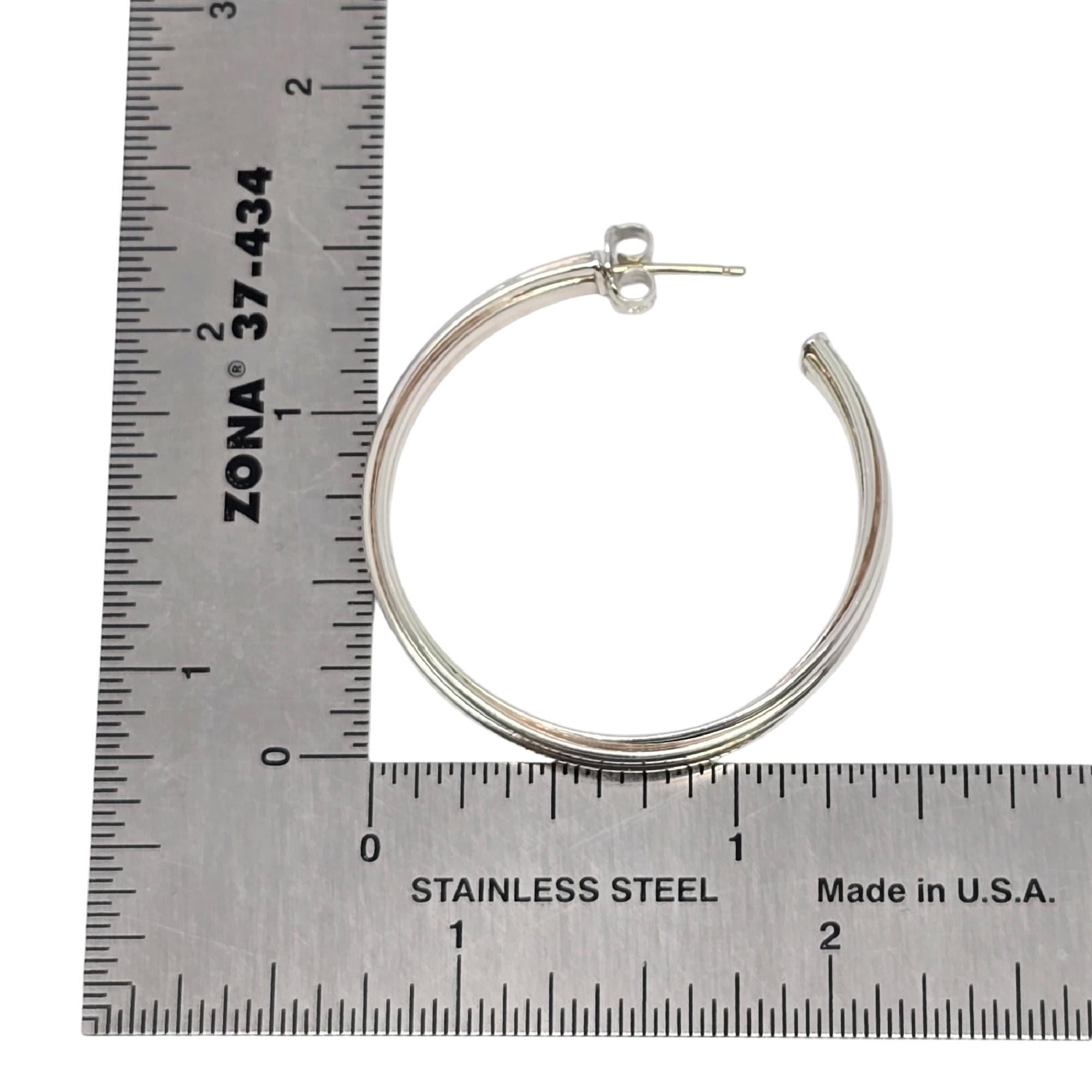 Tiffany & Co Paloma Picasso Sterlingsilber Große Melody Hoops 38mm #20805, Tiffany & Co im Angebot 5