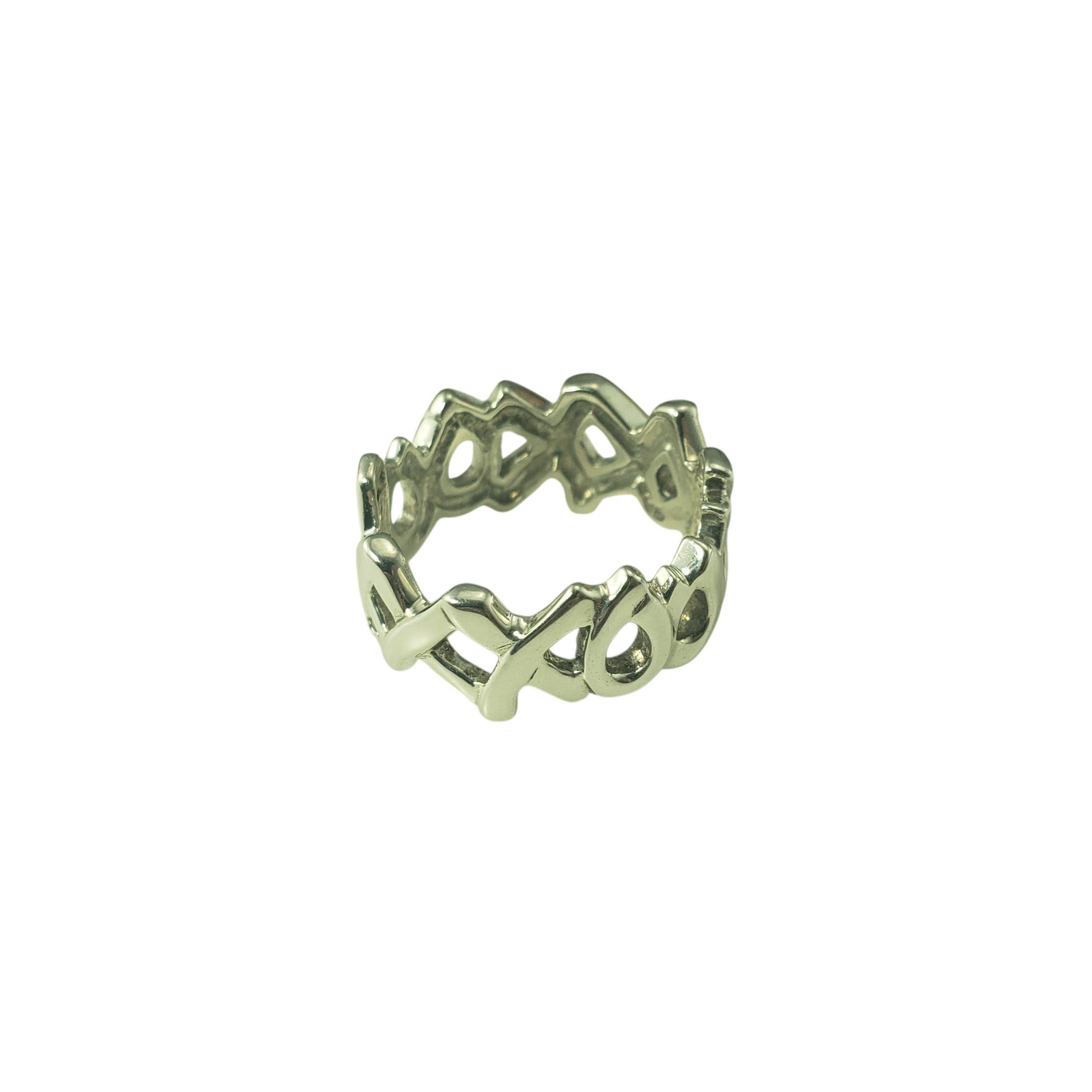 Tiffany & Co. Bandeau Love & Kisses en argent sterling de Paloma Picasso 5.25-5.5 #22569 Bon état - En vente à Washington Depot, CT