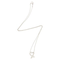 Tiffany & Co. Paloma Picasso Sterling Silver Loving Heart Necklace