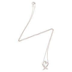 Tiffany & Co. Paloma Picasso Sterling Silver Loving Heart Necklace