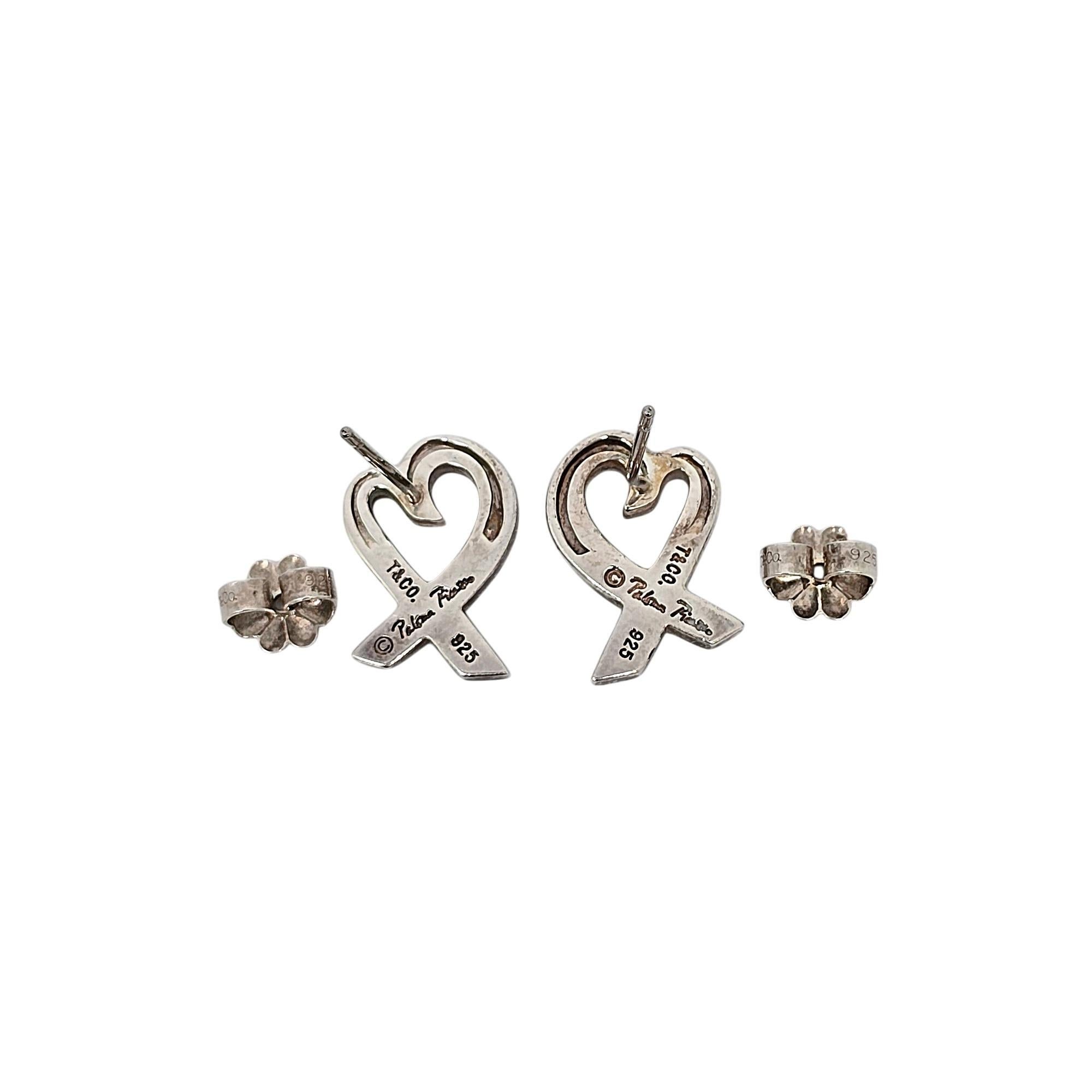 Tiffany & Co Paloma Picasso Sterlingsilber Loving Hearts Ohrringe #20806 im Angebot 2