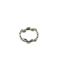 Tiffany & Co. Paloma Picasso Sterling Silver Olive Leaf Ring Size 6.5 #25072