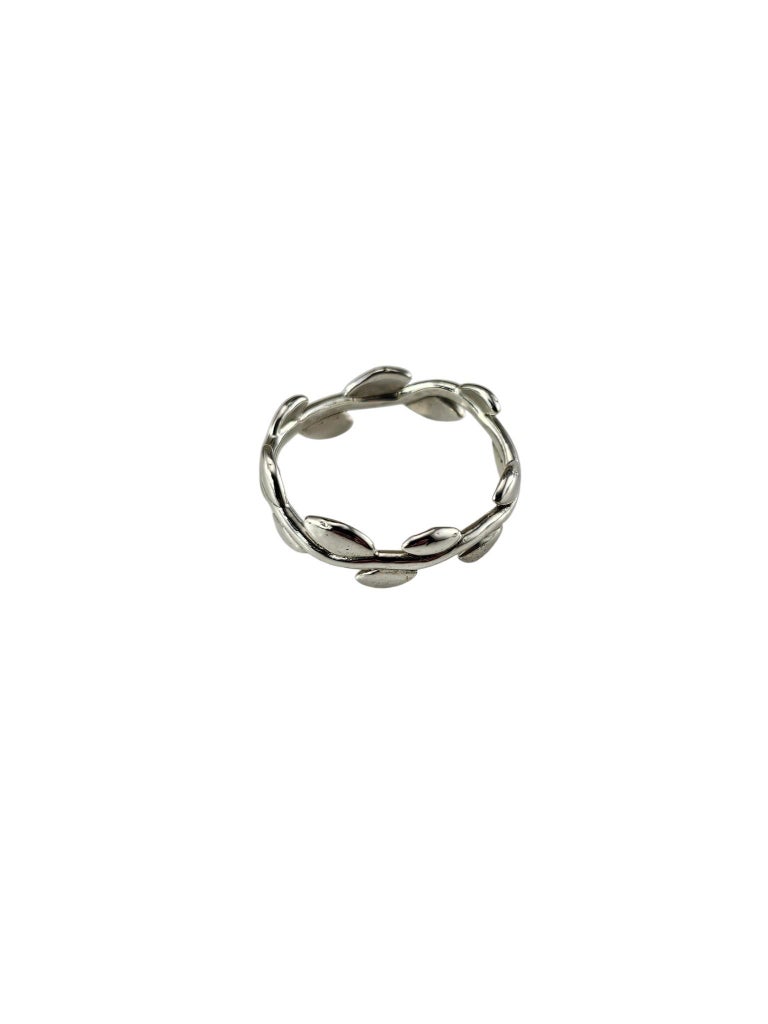 Tiffany and Co. Paloma Picasso Sterling Silver Olive Leaf Ring