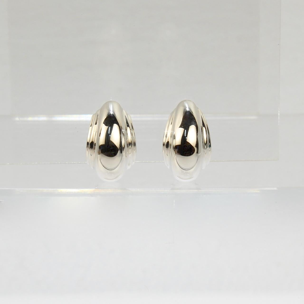 sterling silver clip on earrings
