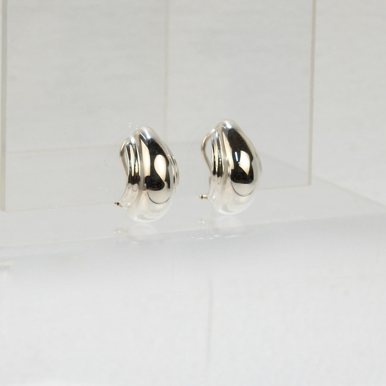 silver clip earrings