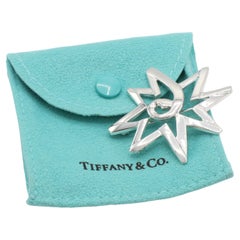 Tiffany & Co. Paloma Picasso Sterling Silver Star Pin Brooch 