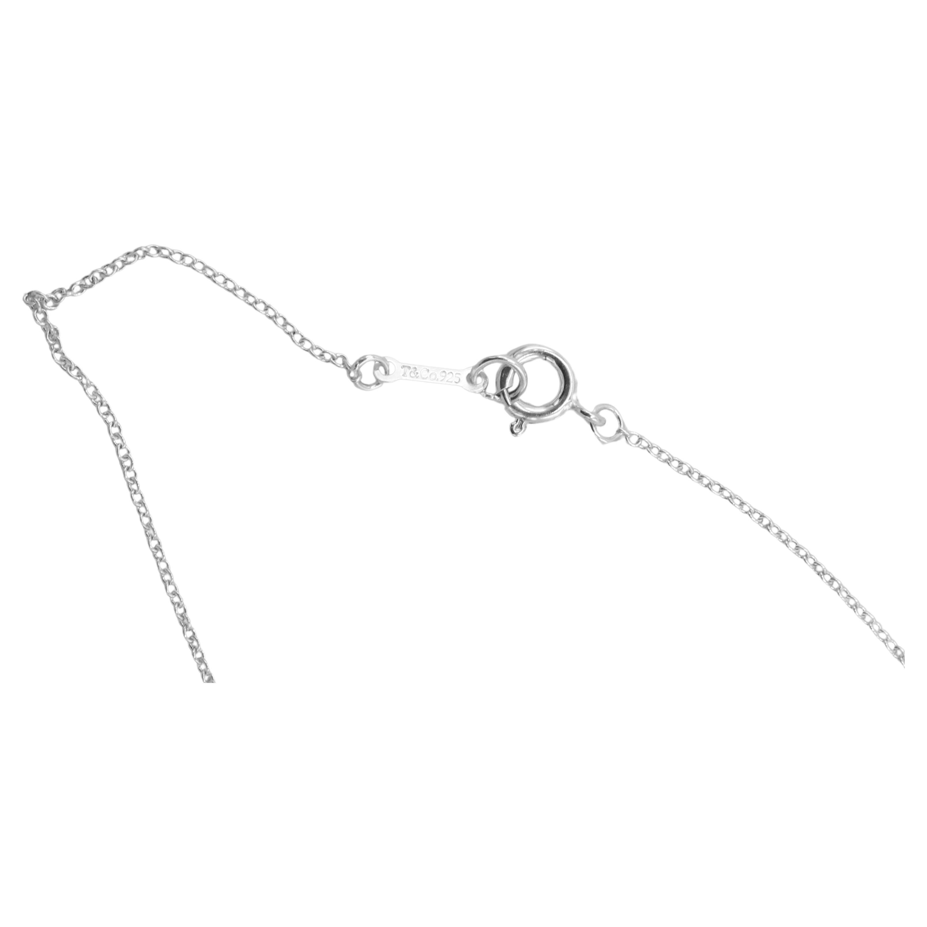 Tiffany & Co. Paloma Picasso Sterling Silver Tenderness Heart Pendant Necklace In Excellent Condition In  Baltimore, MD