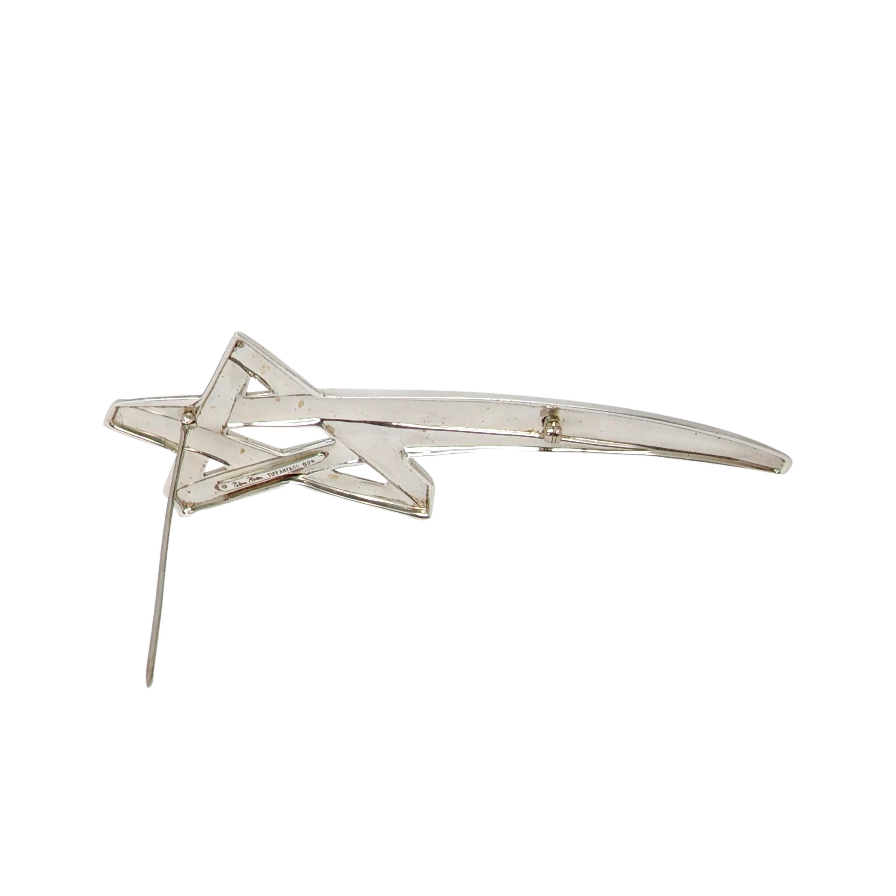 Women's Tiffany & Co Paloma Picasso Sterling Silver XL Shooting Star Pin