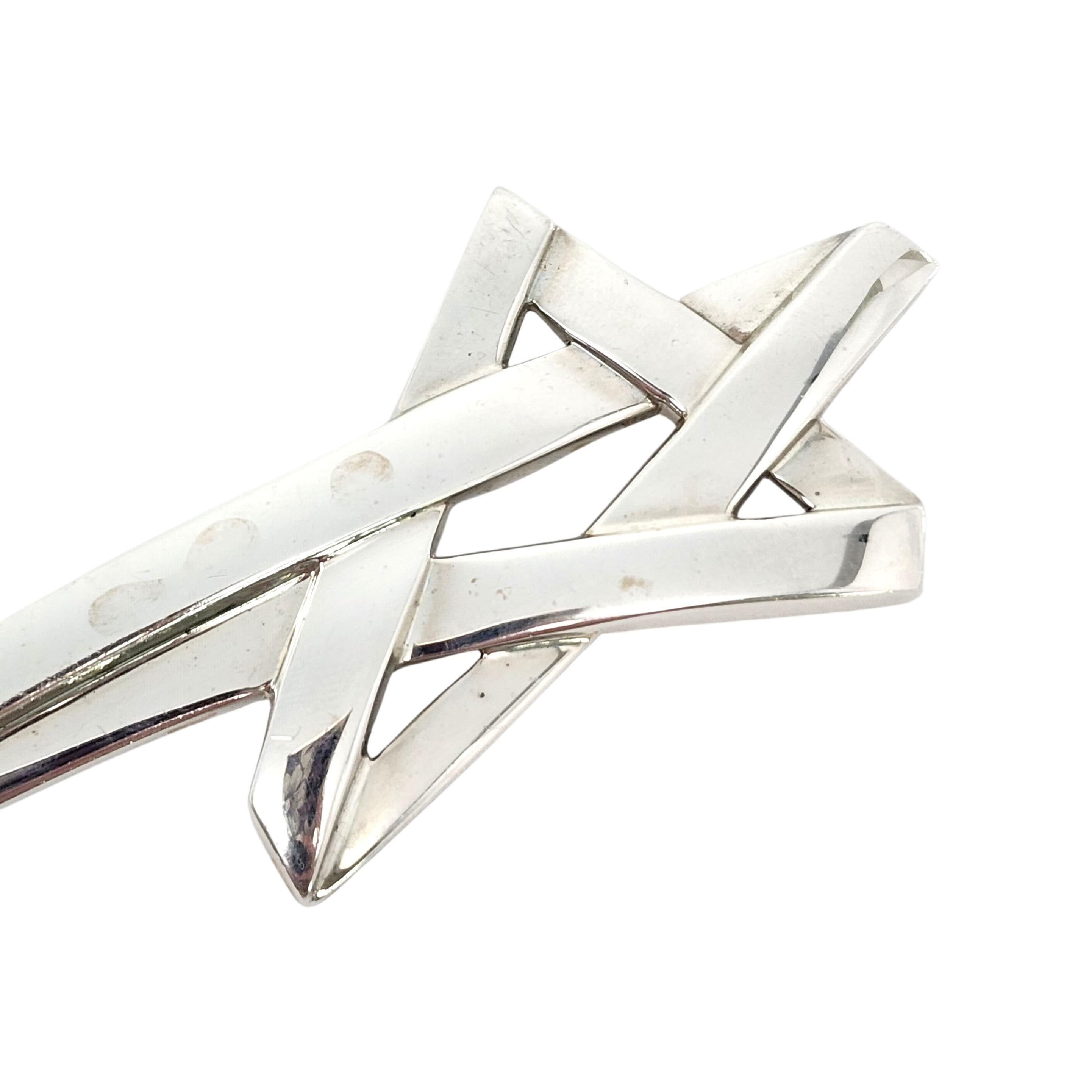 Tiffany & Co Paloma Picasso Sterling Silver XL Shooting Star Pin 2