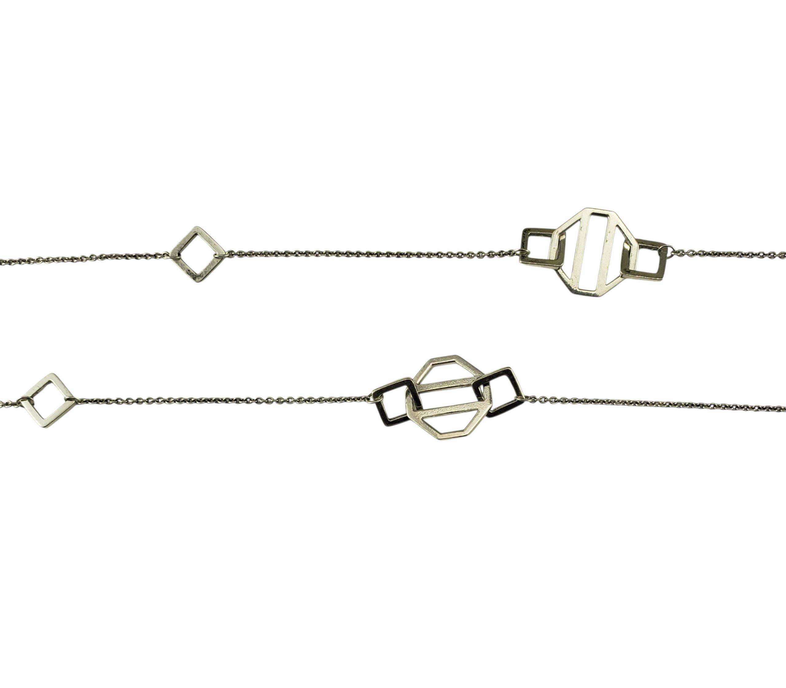 Women's Tiffany & Co. Paloma Picasso Sterling Silver Zellige Necklace with Box#22958 For Sale