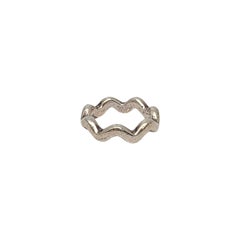 Tiffany & Co Paloma Picasso Sterling Silver Zig Zag Band Ring Size 5 3/4 #17358