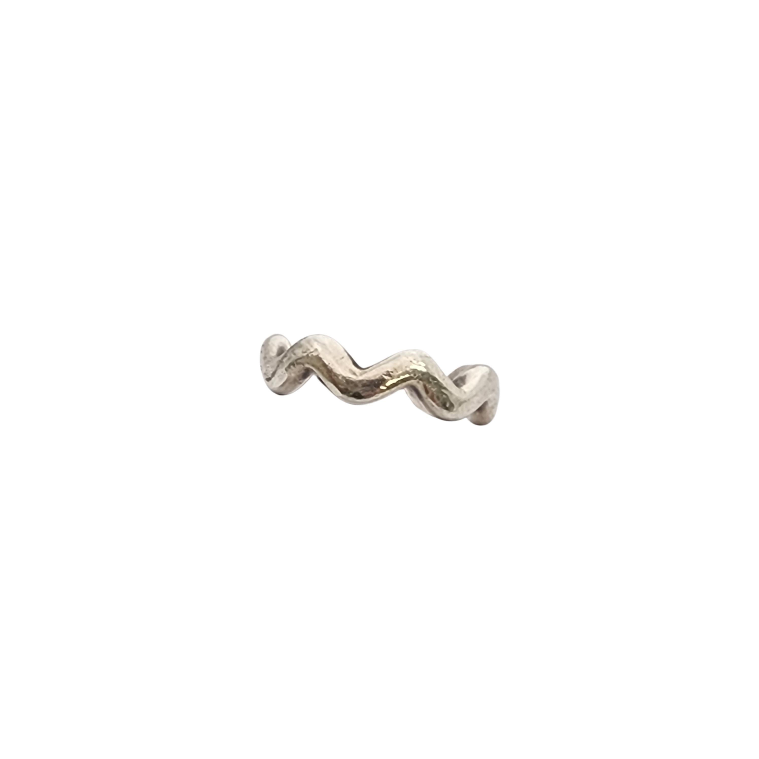 Women's Tiffany & Co Paloma Picasso Sterling Silver Zig Zag Band Ring Size 5 3/4 #17358