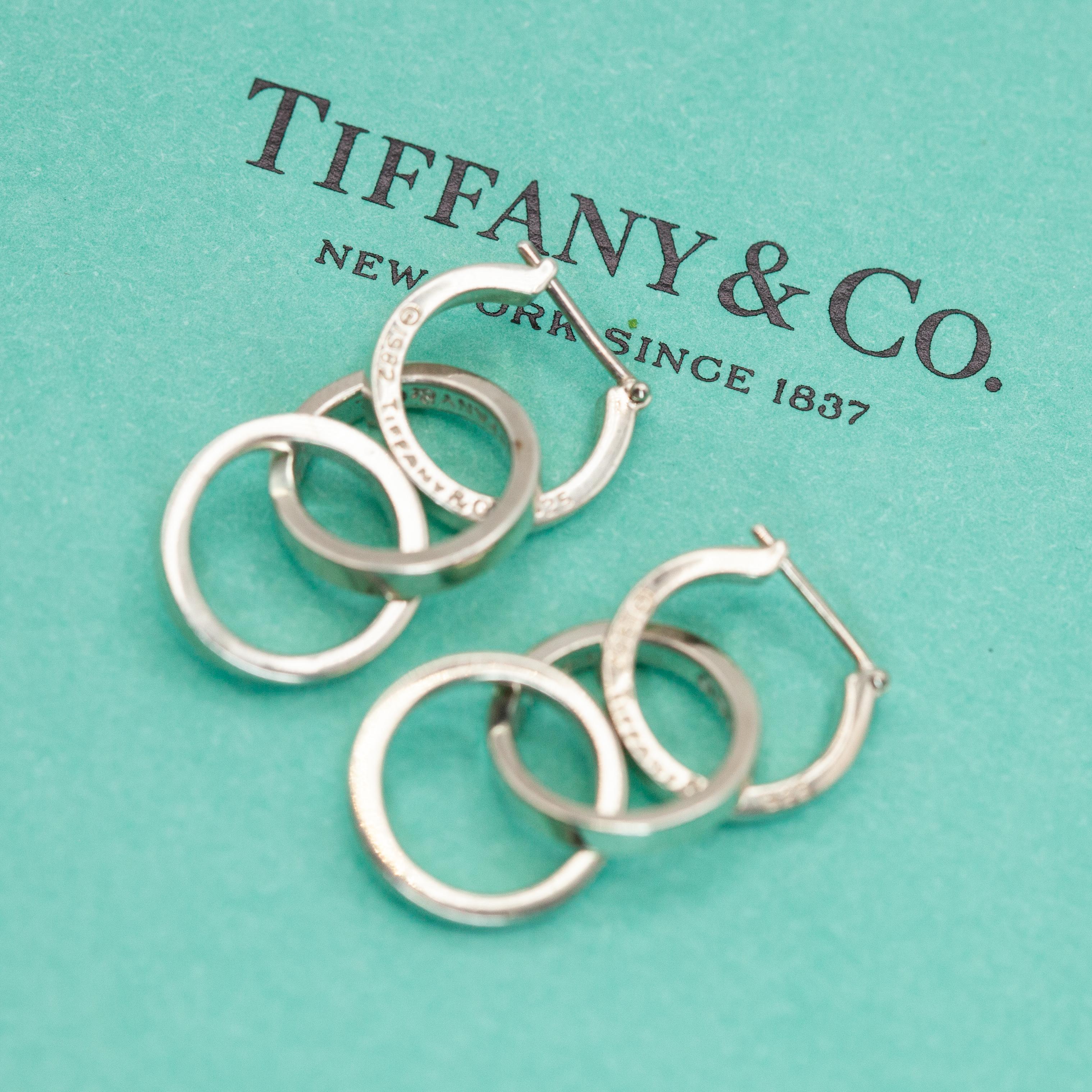 Tiffany & Co. Paloma Picasso - Orecchini a goccia con triplo cerchio in sterling in vendita 5