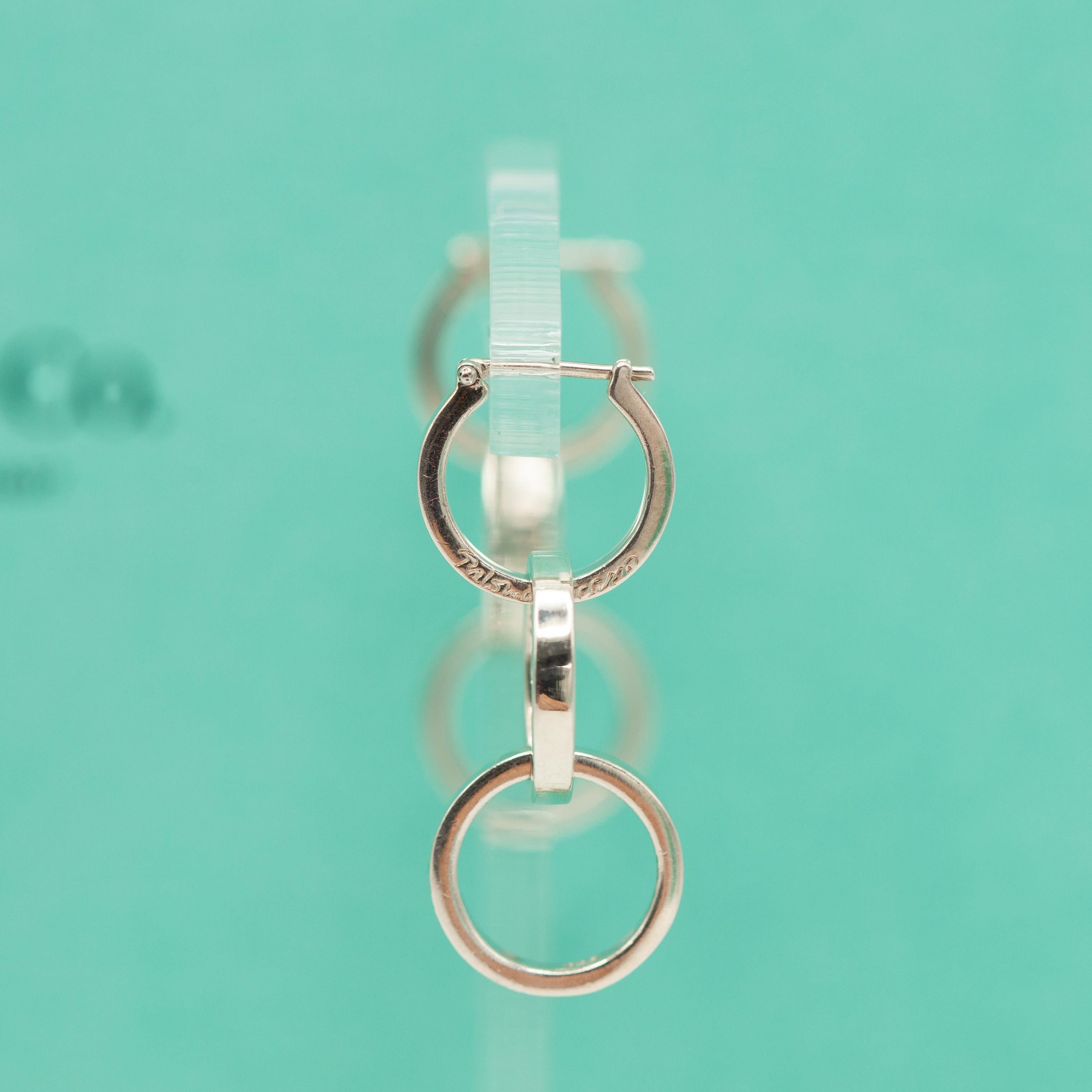 Tiffany & Co. Paloma Picasso - Orecchini a goccia con triplo cerchio in sterling in vendita 11