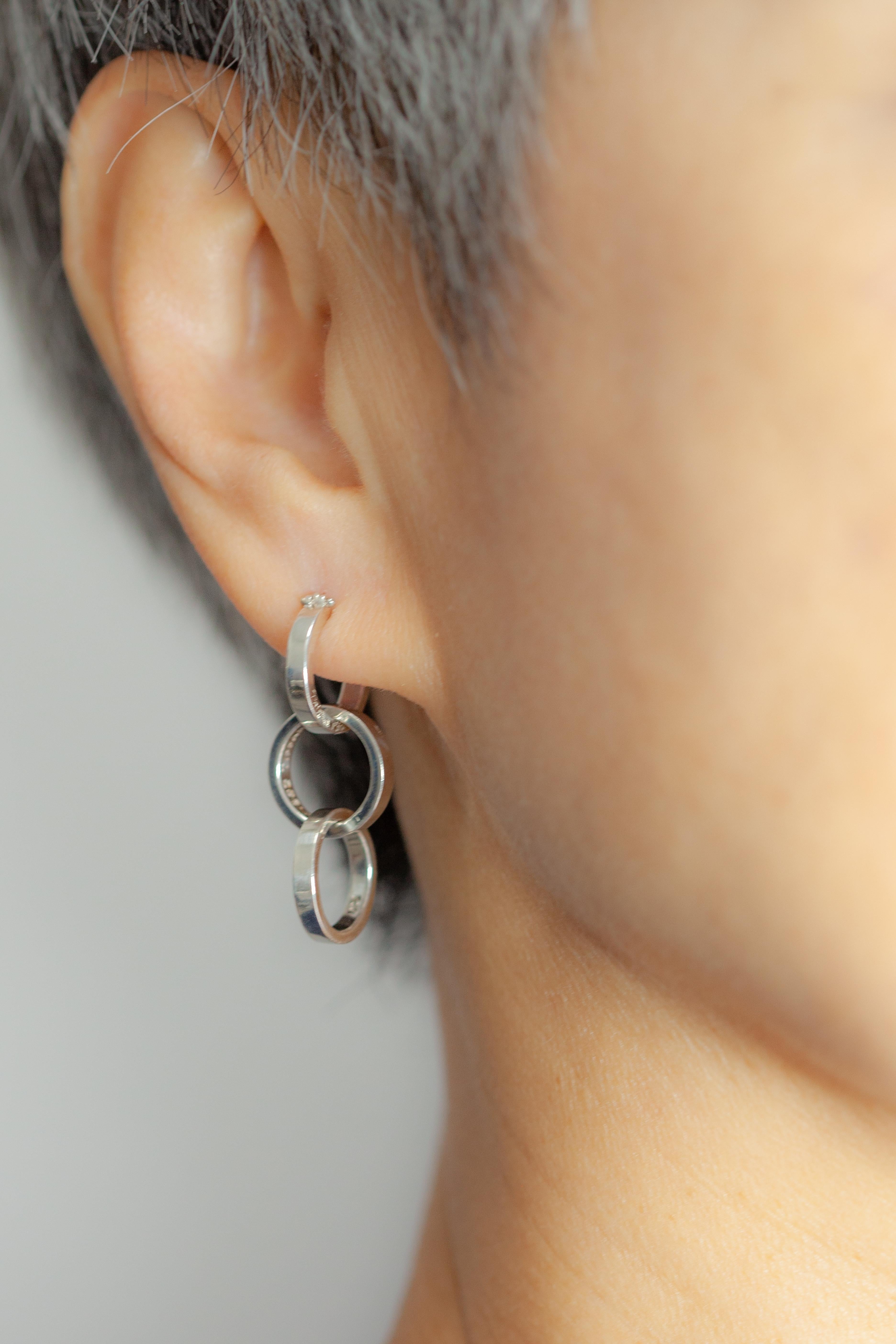 Tiffany & Co. Paloma Picasso - Orecchini a goccia con triplo cerchio in sterling in vendita 1