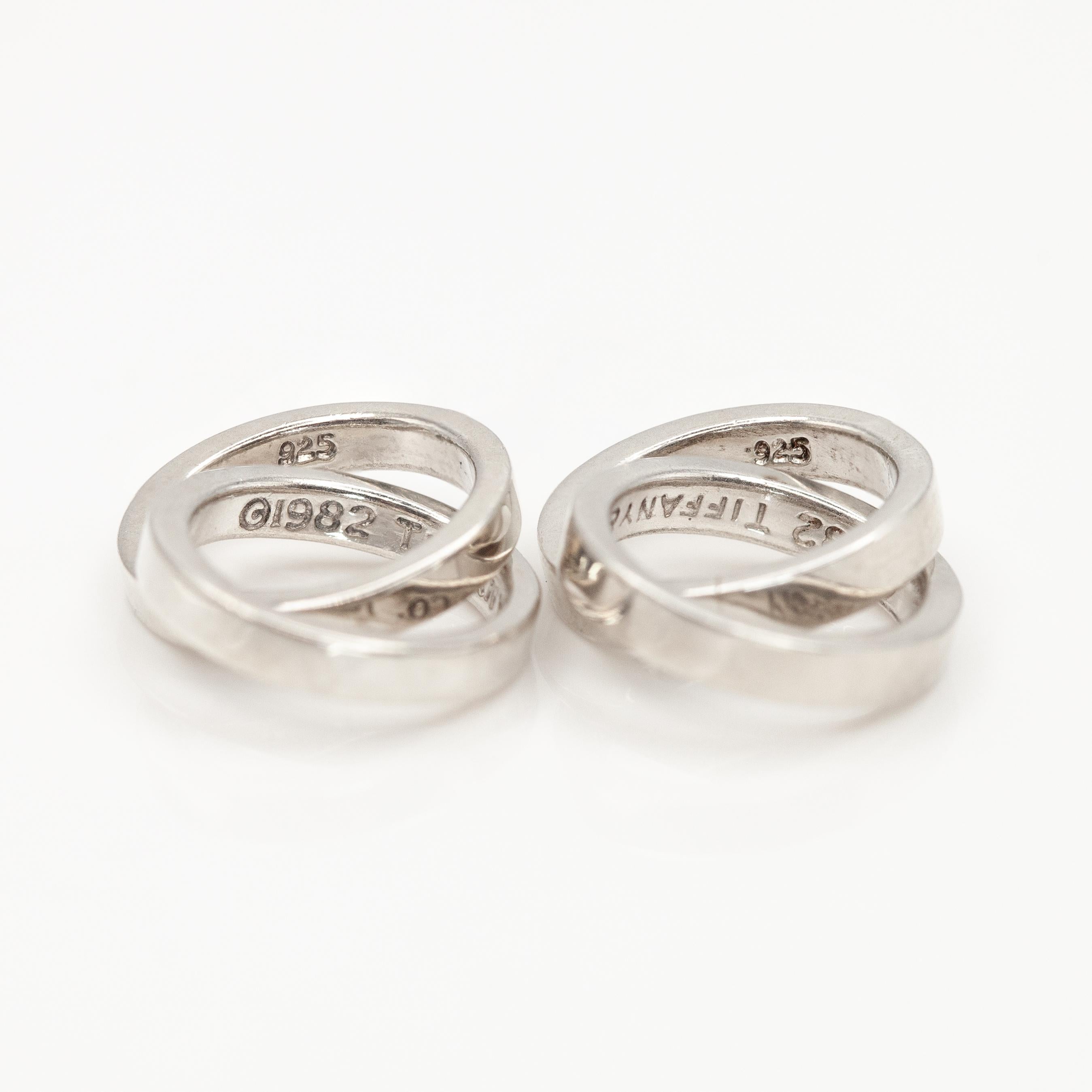 Tiffany & Co. Paloma Picasso - Orecchini a goccia con triplo cerchio in sterling in vendita 4