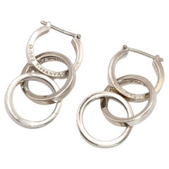 Tiffany & Co. Paloma Picasso Sterling Triple Circle Drop Earrings