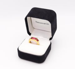 Tiffany & Co Paloma Picasso Studio Geometric Ring in 18Kt Gold With Tourmalines