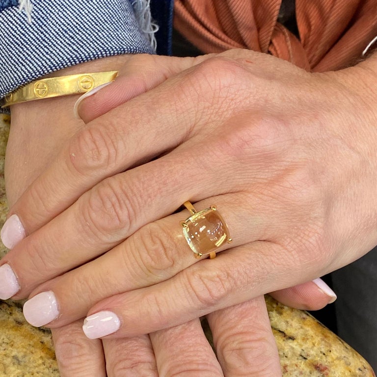 Tiffany and Co. Paloma Picasso Sugar Stack Citrine 18 Karat Yellow Gold Ring  at 1stDibs | tiffany sugar stack rings, tiffany paloma picasso sugar stack  ring, paloma sugar stack ring