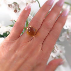 Tiffany & Co. Paloma Picasso Sugar Stack Citrine Ring 18 Karat Gold 8 Carat